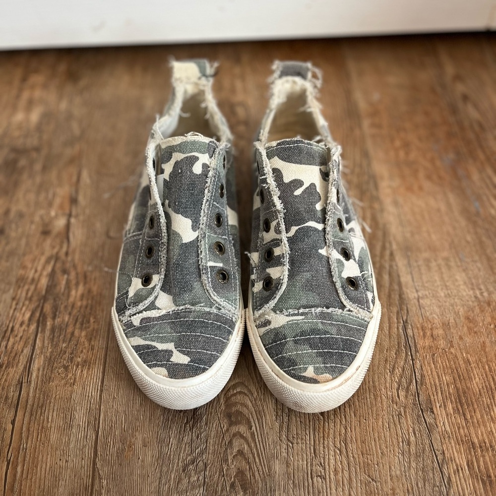 Camo Slip-On Sneakers
